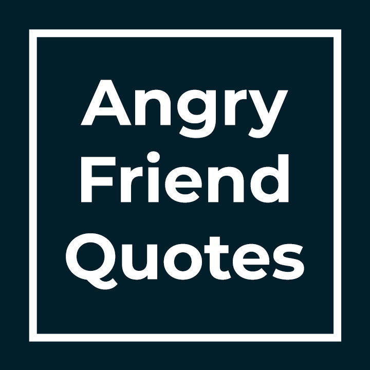 Angry Friend Quotes