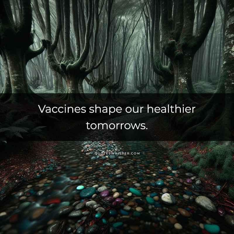 Vaccines shape our healthier tomorrows.