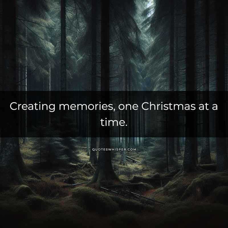 Creating memories, one Christmas at a time.