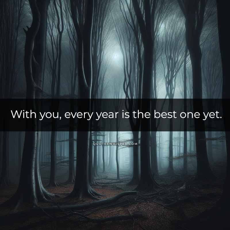 With you, every year is the best one yet.