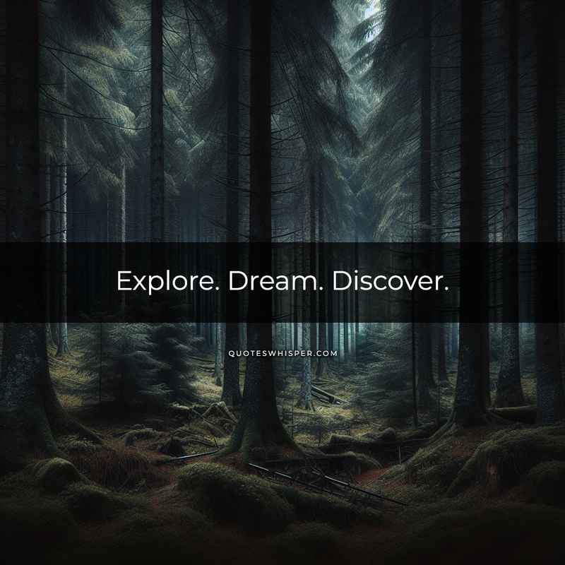Explore. Dream. Discover.